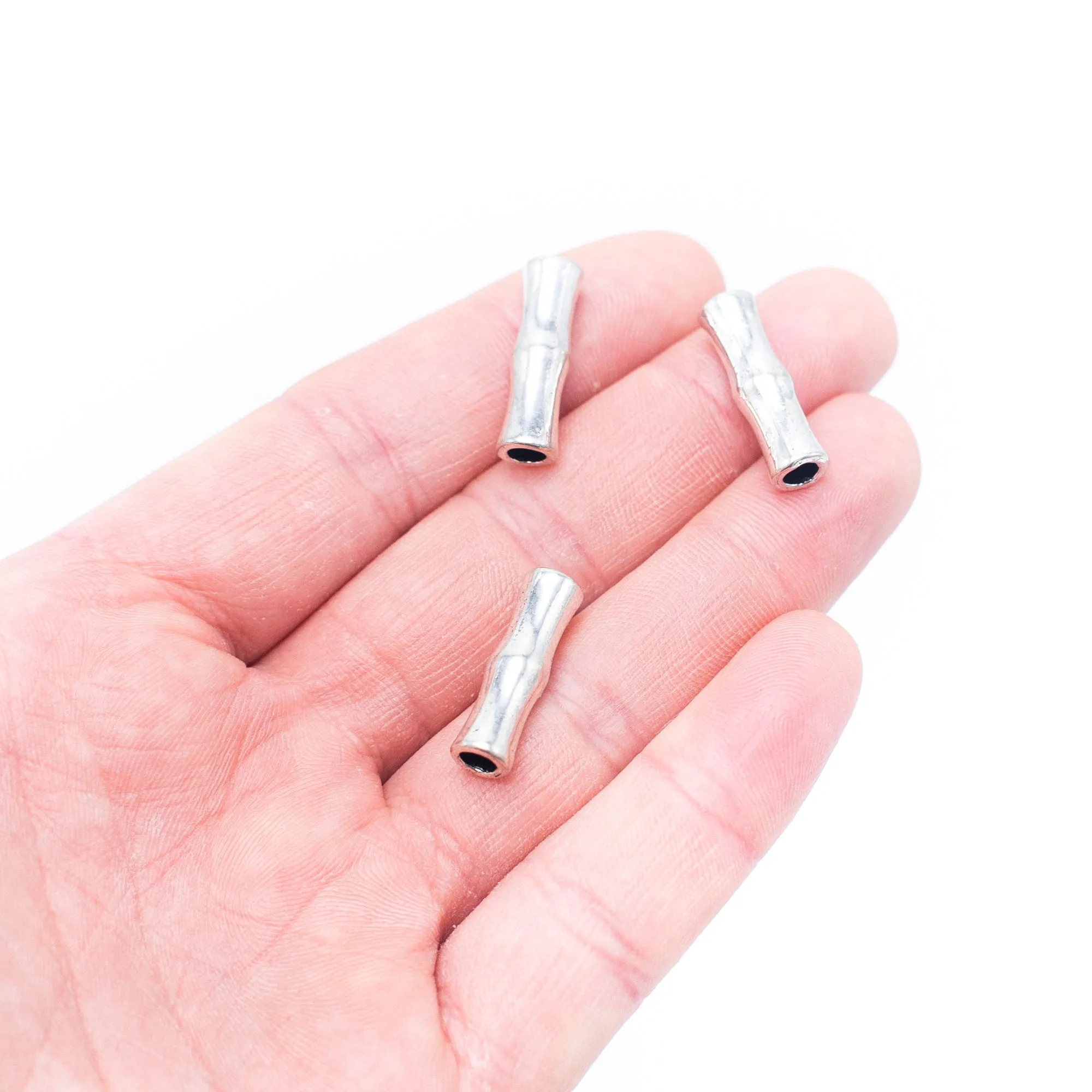10pcs3mm round leather Antique Silver tube jewelry supplies jewelry finding D-5-3-165