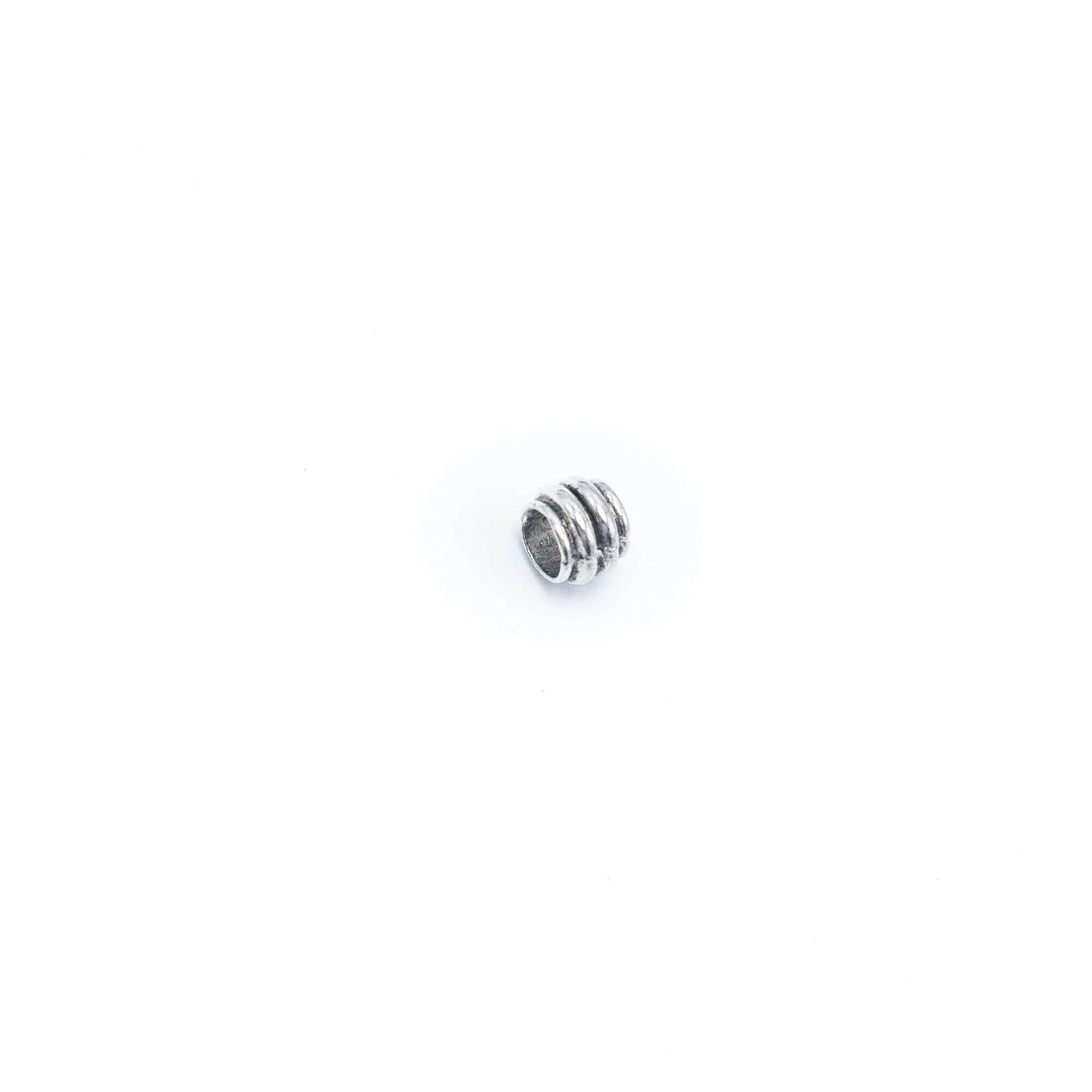 20PCS For 5mm leather antique silver  5mm round  Jewelry supply Findings Components- D-5-5-247