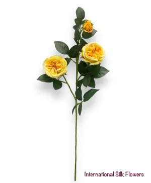 29" Silk Garden Rose Spray ( FSR416-Yellow )