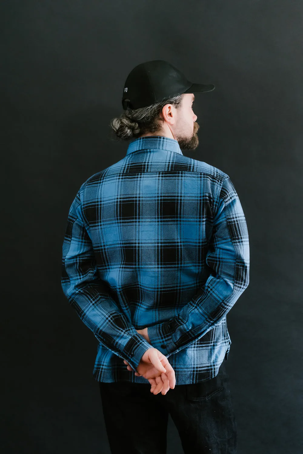 5700 - "Awa-Ai" Natural Indigo Heavyweight Check Flannel