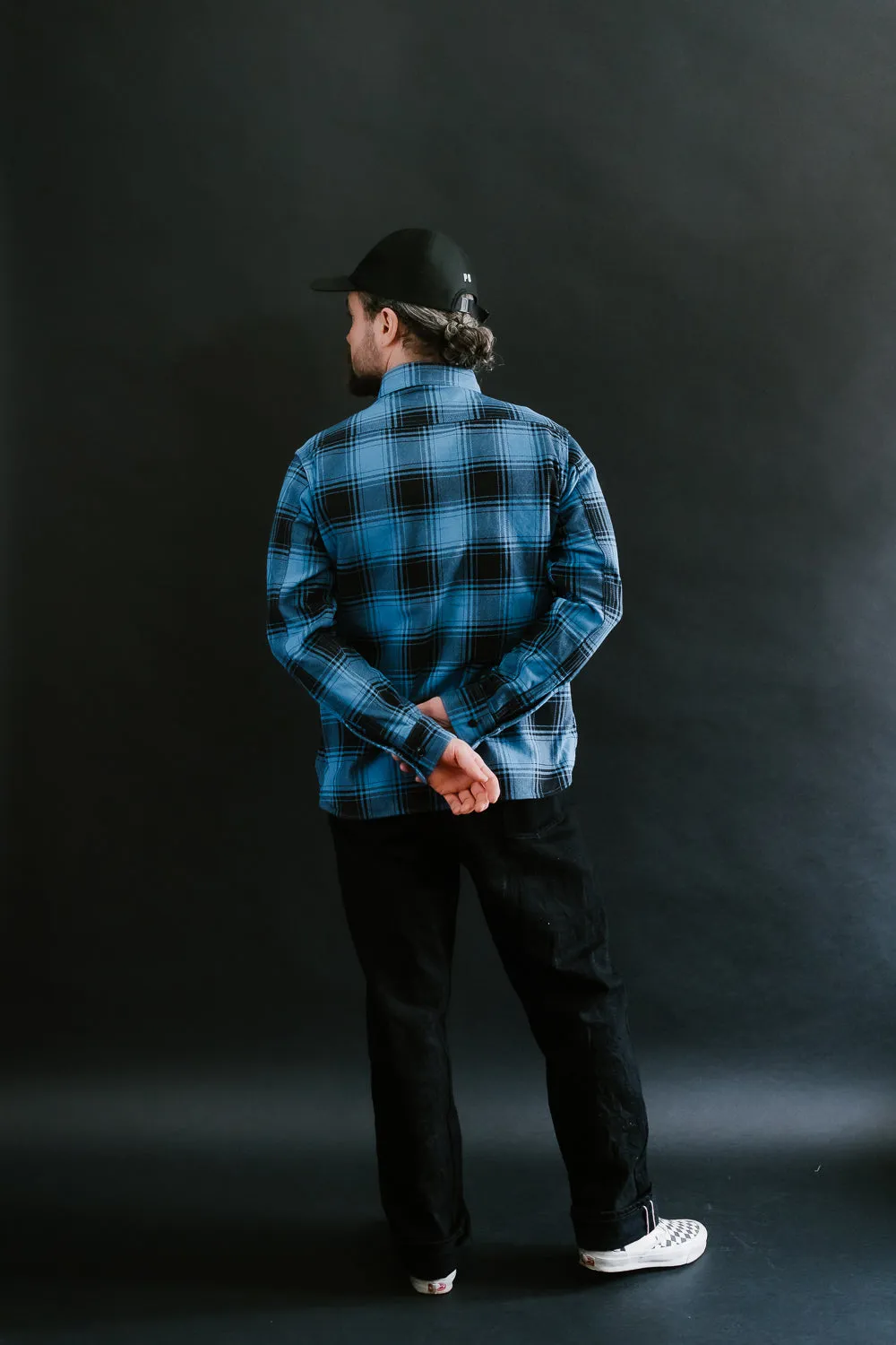 5700 - "Awa-Ai" Natural Indigo Heavyweight Check Flannel