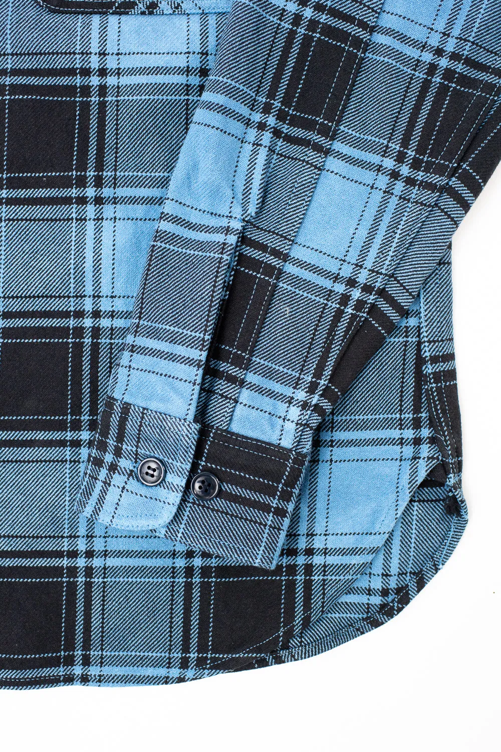 5700 - "Awa-Ai" Natural Indigo Heavyweight Check Flannel