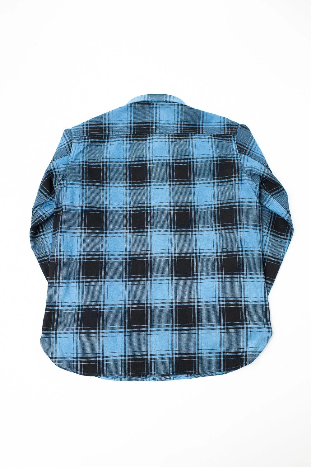 5700 - "Awa-Ai" Natural Indigo Heavyweight Check Flannel
