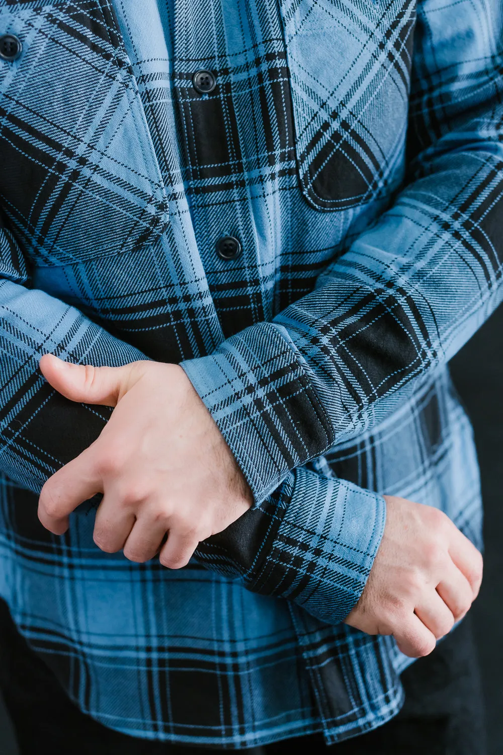 5700 - "Awa-Ai" Natural Indigo Heavyweight Check Flannel