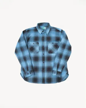 5700 - "Awa-Ai" Natural Indigo Heavyweight Check Flannel