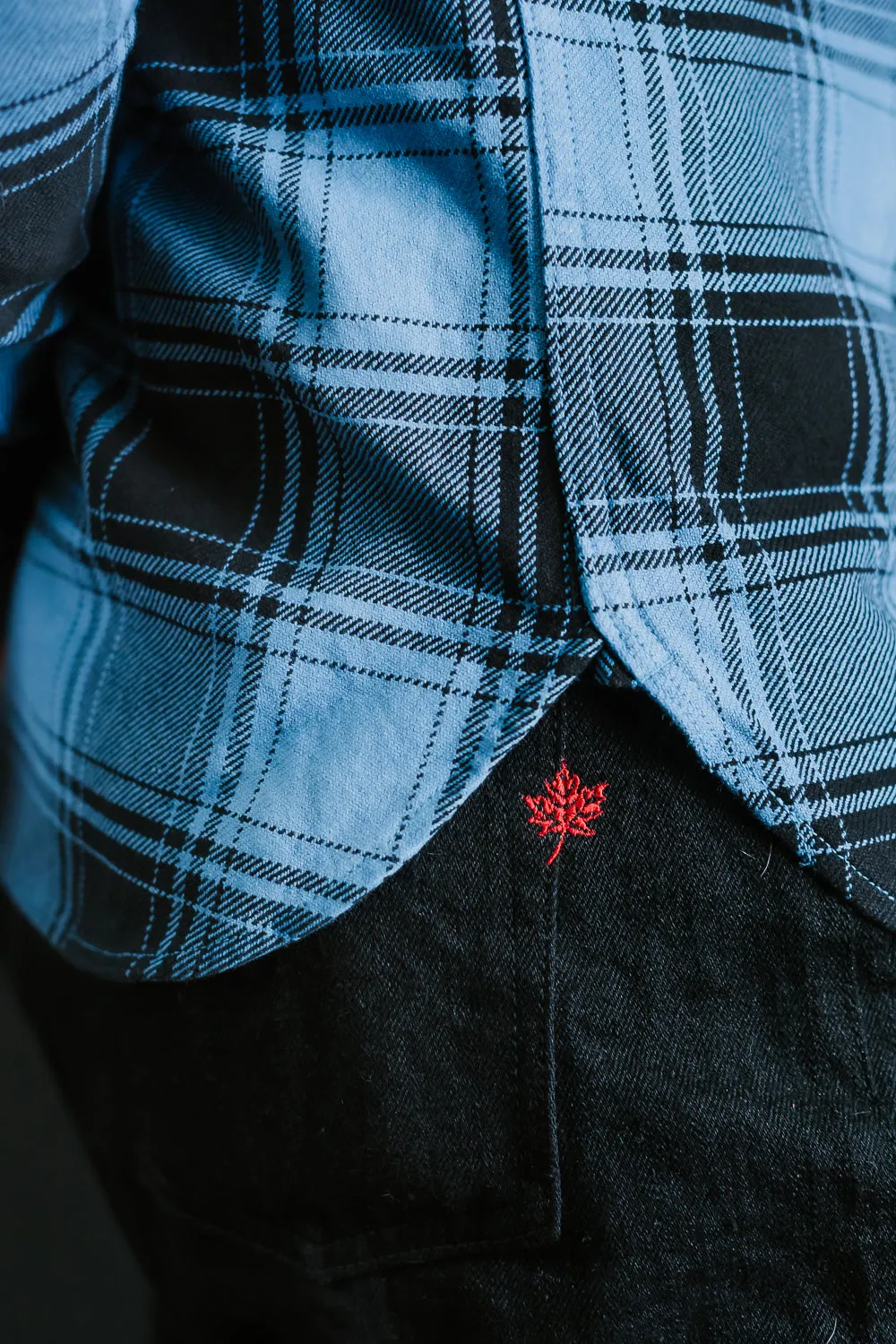 5700 - "Awa-Ai" Natural Indigo Heavyweight Check Flannel