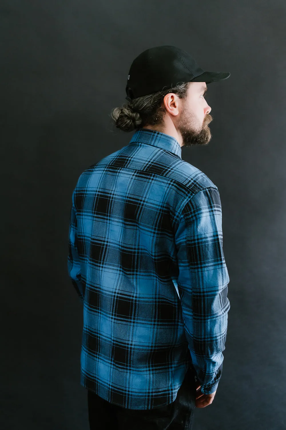 5700 - "Awa-Ai" Natural Indigo Heavyweight Check Flannel
