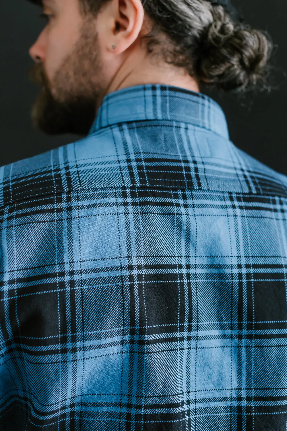 5700 - "Awa-Ai" Natural Indigo Heavyweight Check Flannel
