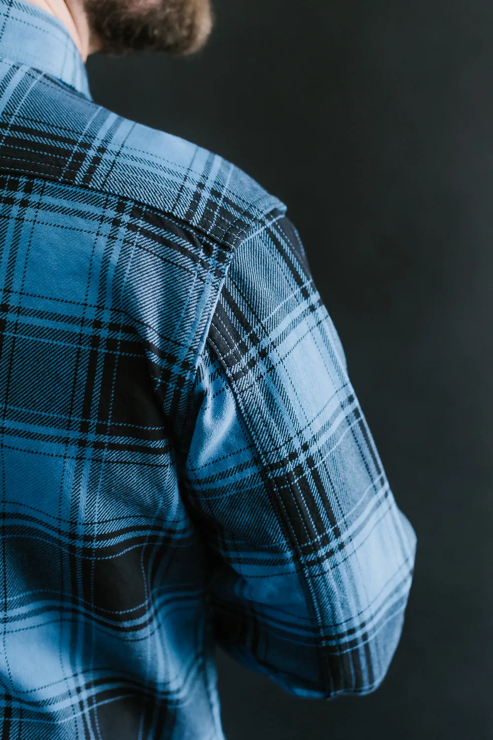 5700 - "Awa-Ai" Natural Indigo Heavyweight Check Flannel