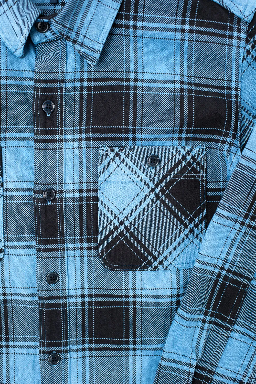 5700 - "Awa-Ai" Natural Indigo Heavyweight Check Flannel