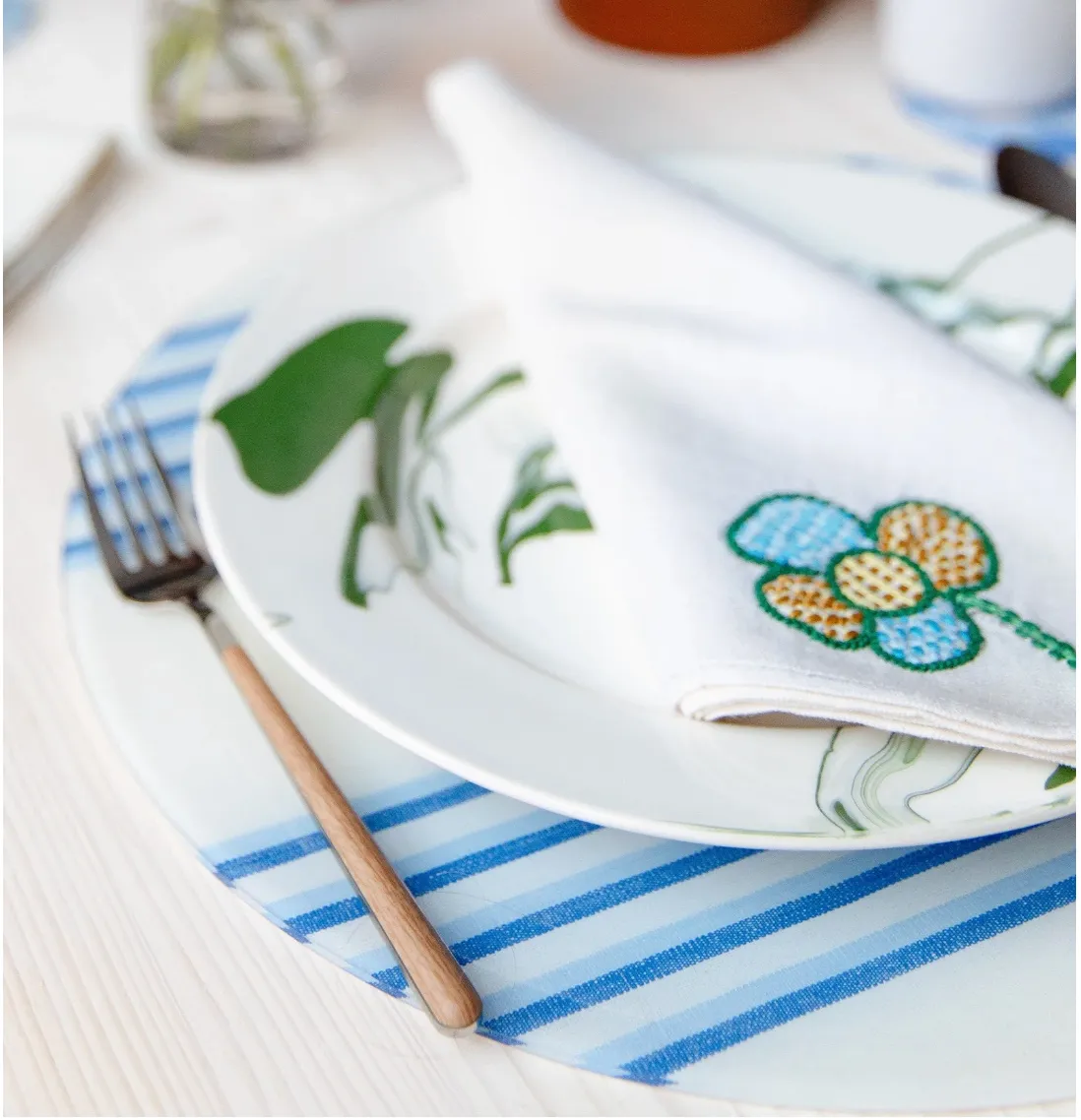 Bonham Striped Acrylic Placemat - round