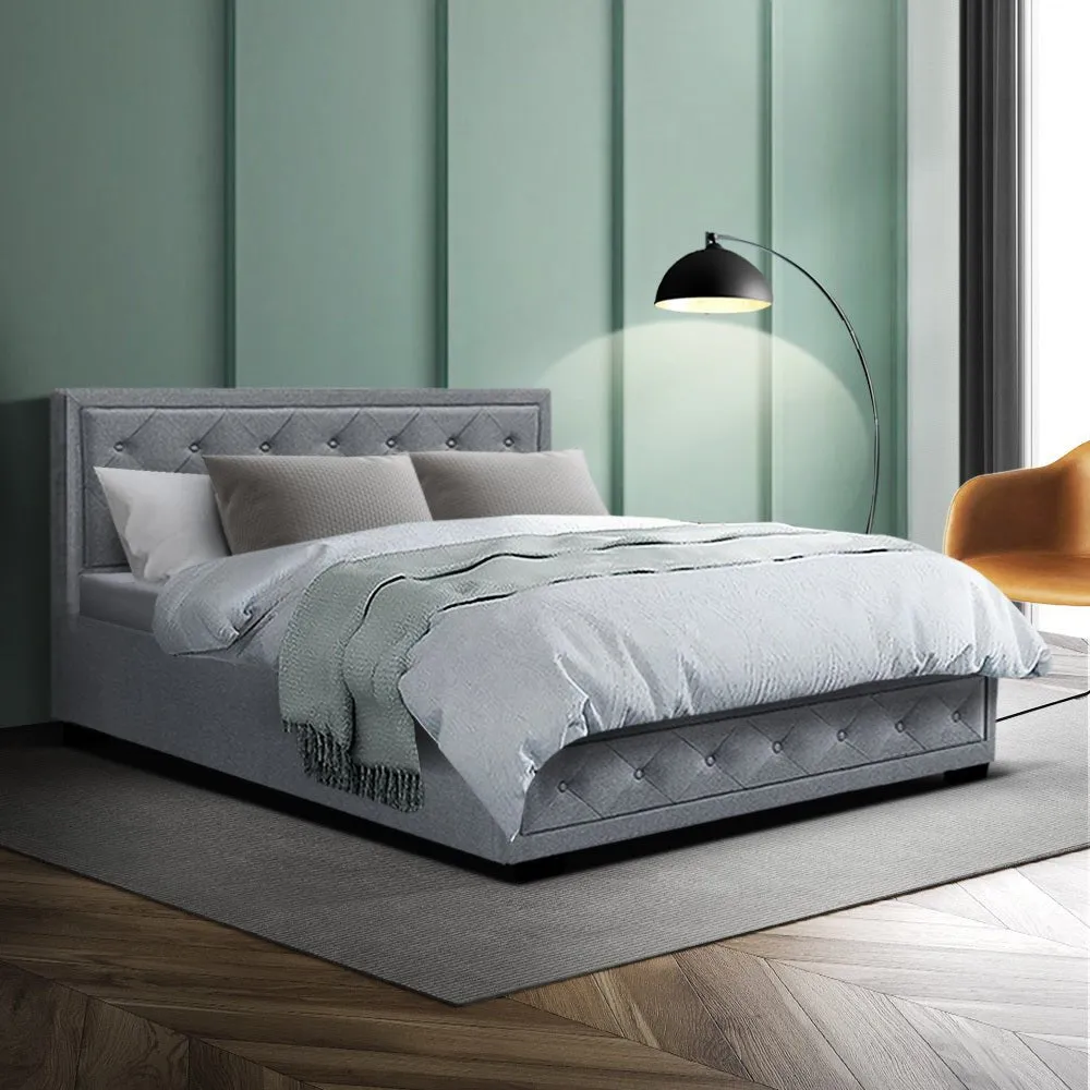 Bronte Storage Double Bed Frame Grey