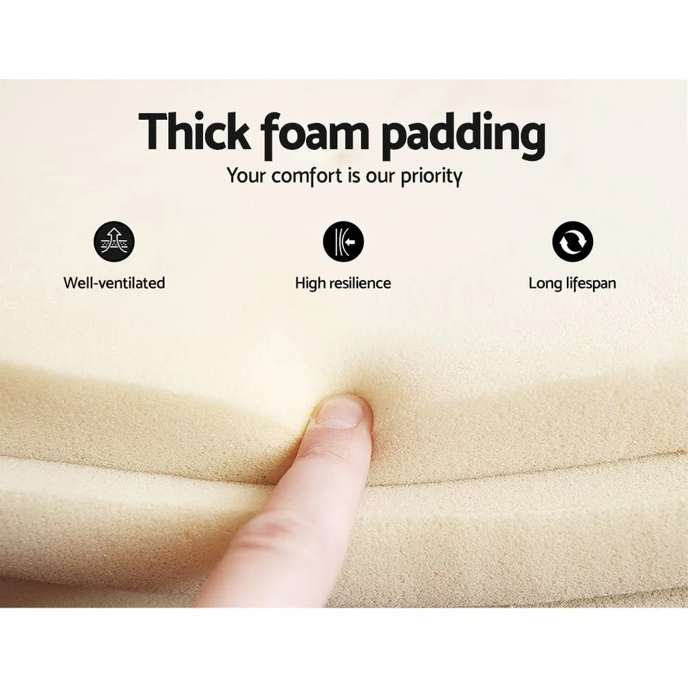 Coogee Double Bed Frame Cuddly White Bouclé