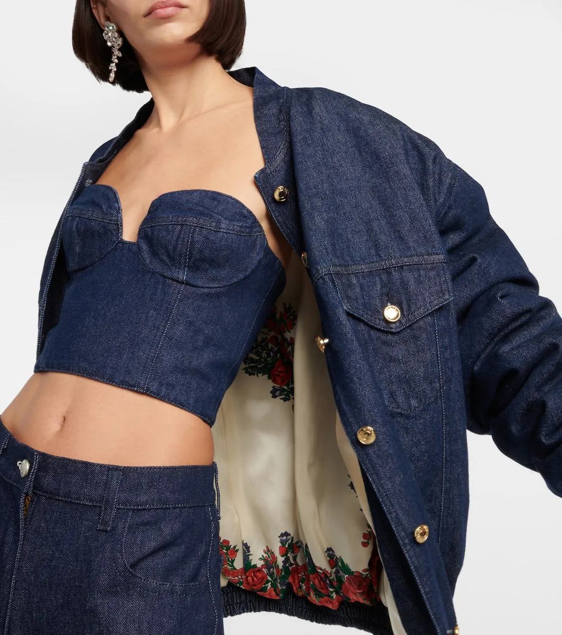Denim bomber jacket Magda Butrym, blue