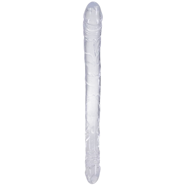 Doc Johnson In A Bag Double Dong Realistic Clear 13 in.