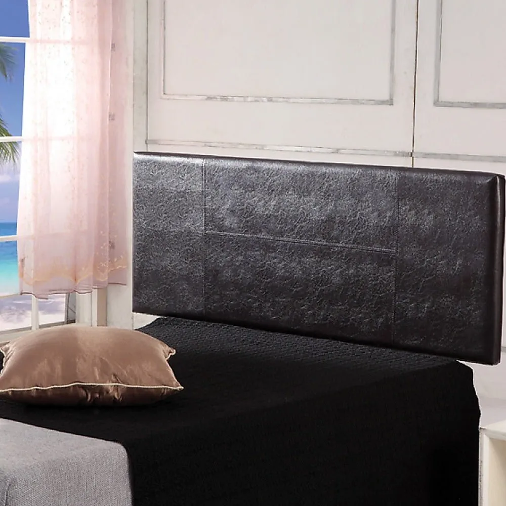 Double Size | PU Leather Bed Headboard Bedhead (Brown)