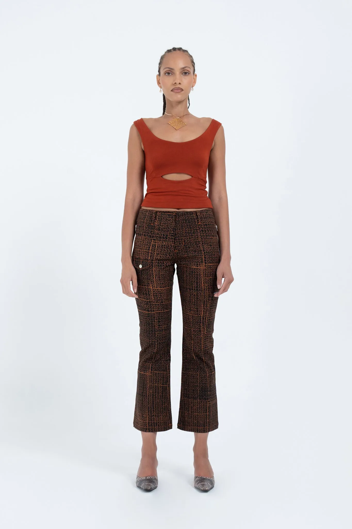 Flared Utility Pant in Find-A-Word
