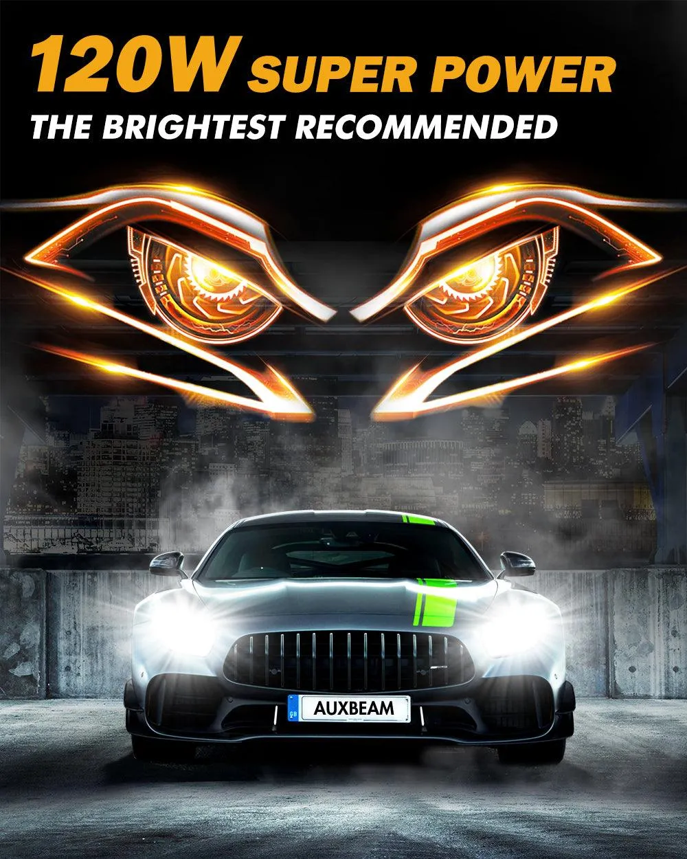 For 2000-2001 Honda CR-V H4 LED Headlight Bulbs