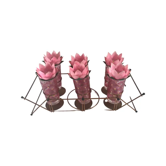Fred Press Signed Mid-Century Lotus Flower Tipsy Tim 13 Piece Set
