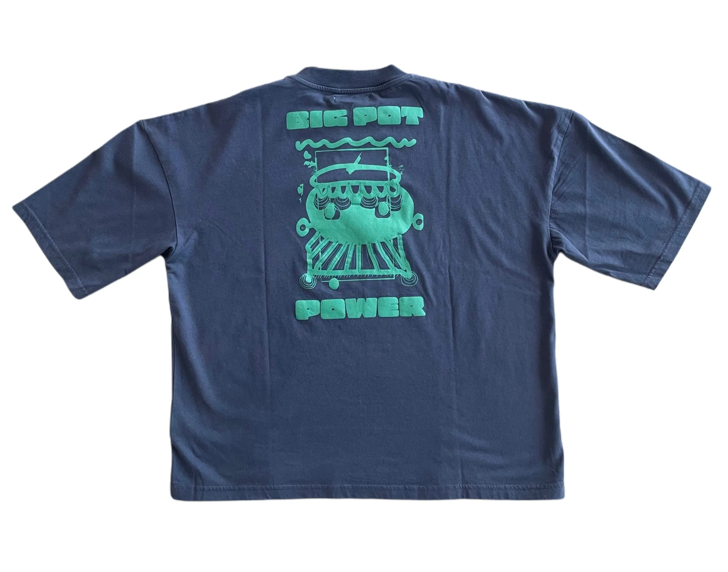 Henrik Vibskov BIG POT POWER TEE - NAVY