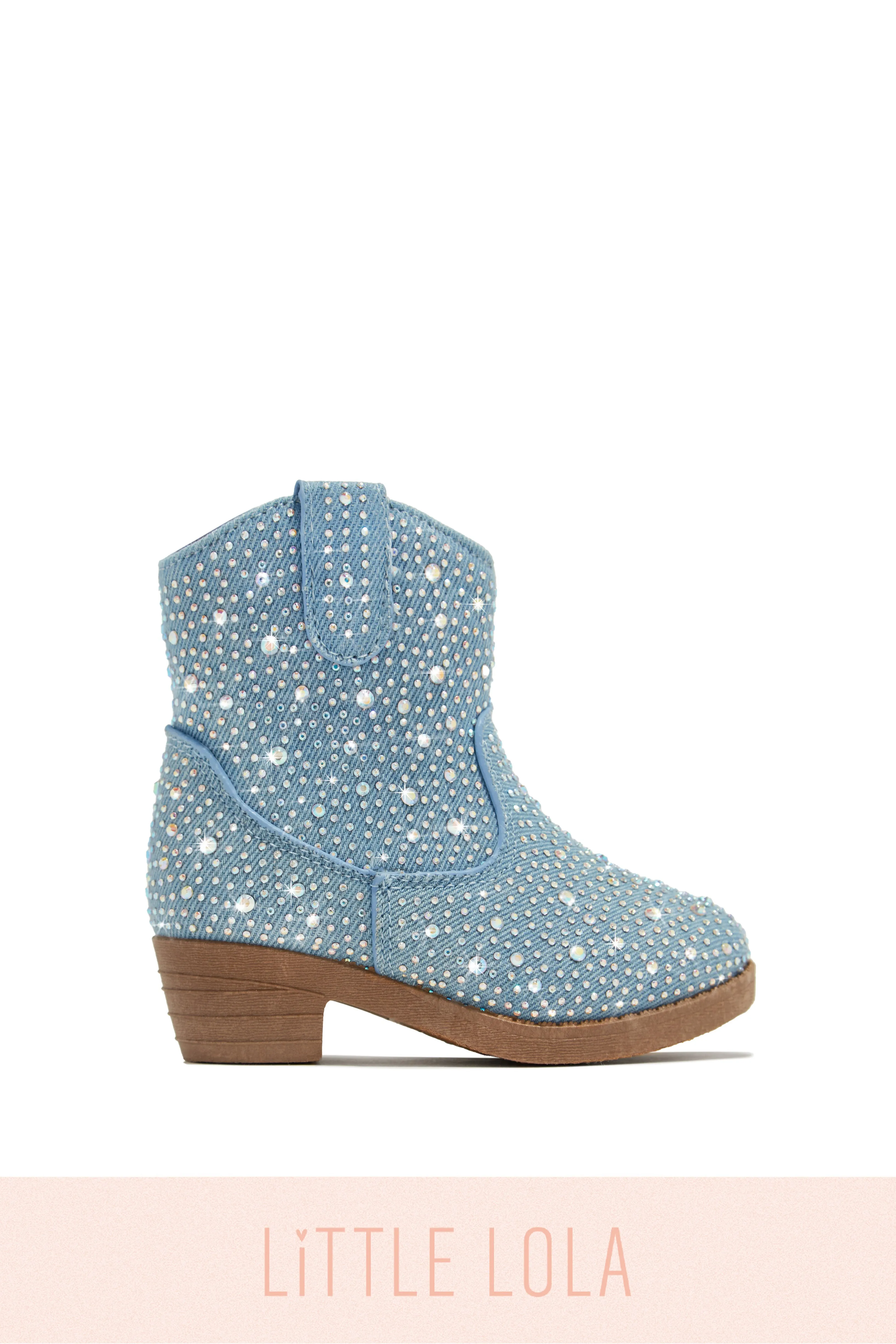 Kaleen Kids Embellished Cowgirl Boots - Denim