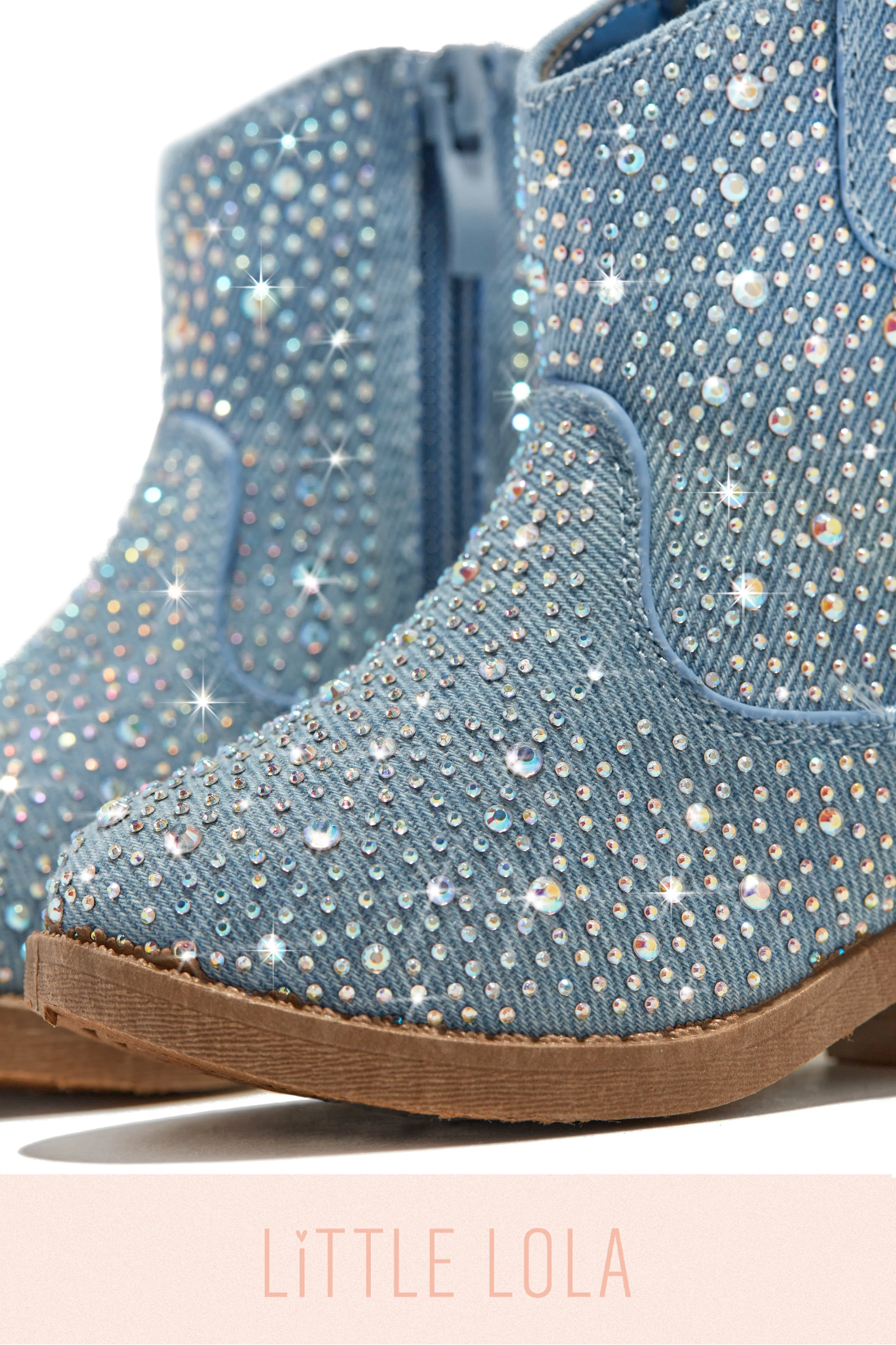 Kaleen Kids Embellished Cowgirl Boots - Denim