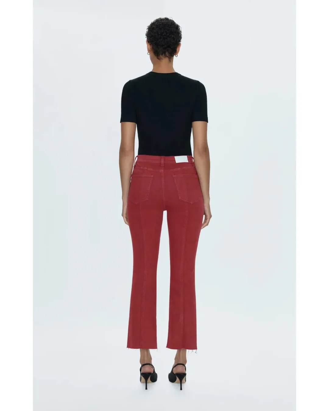 Lennon Seamed Cropped Boot Rouge