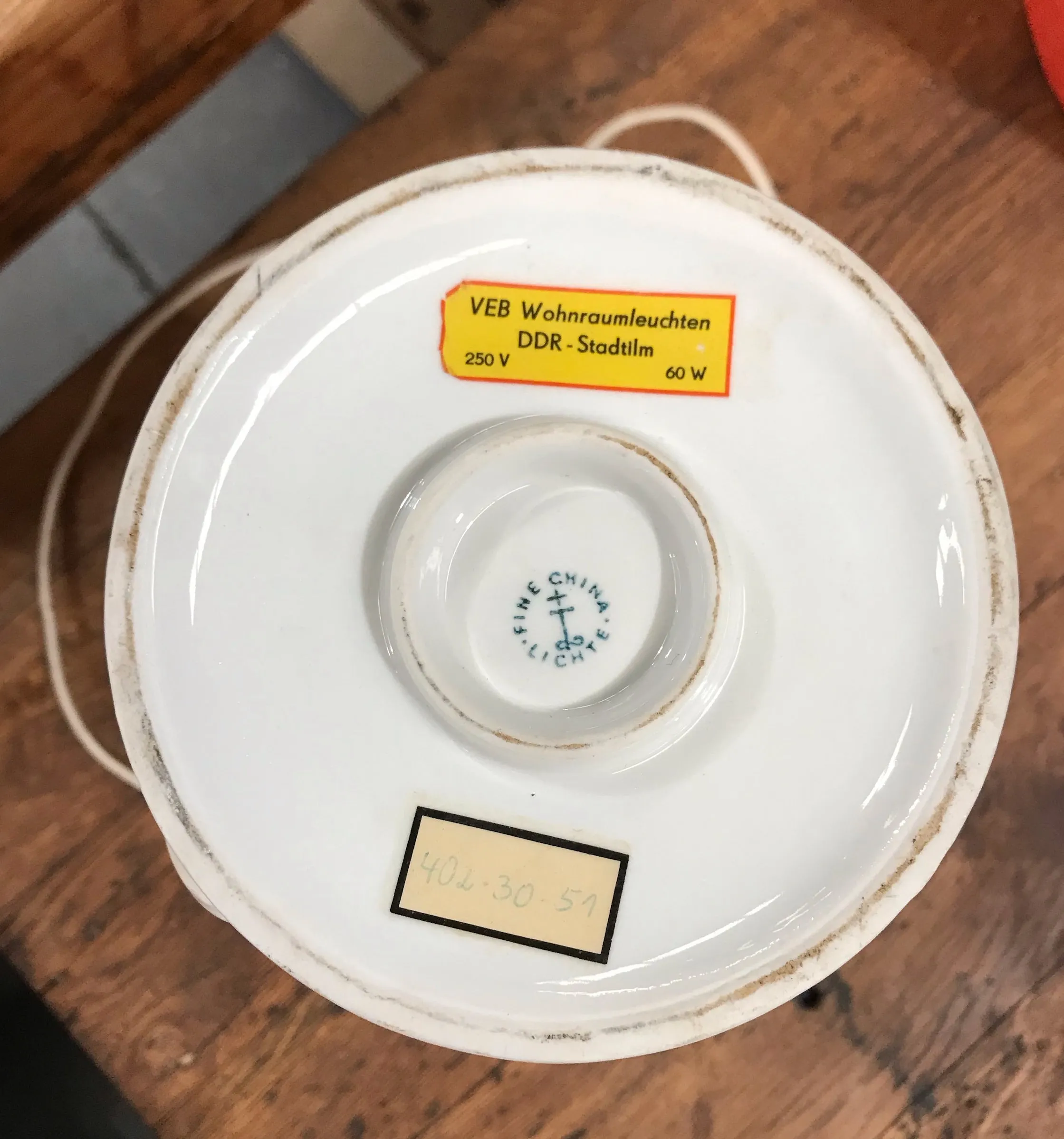 Mid Century "Wohnranumleuchten"  Table  Lamp  #3791