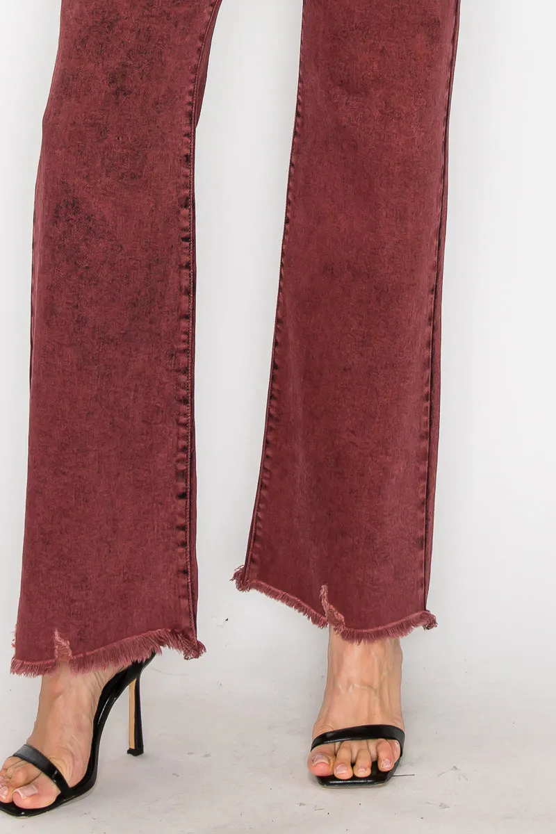 Mulberry High Rise Flared Leg Jeans