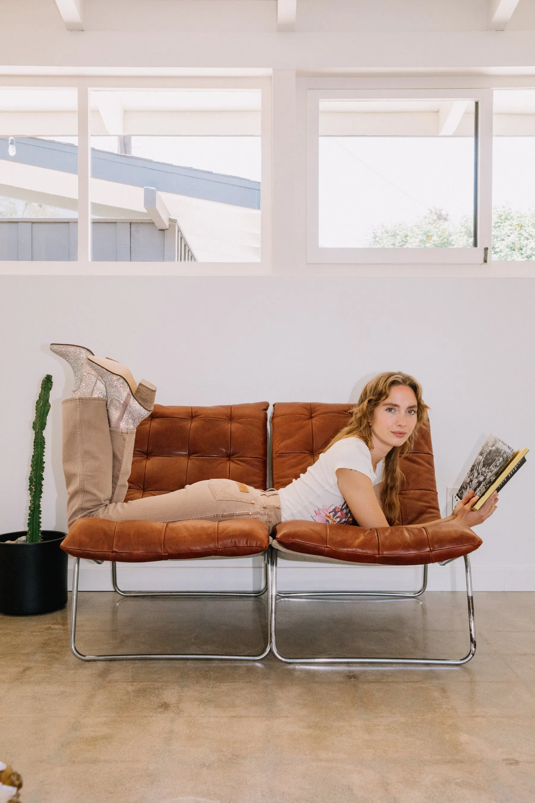 Ochre Westward High Rise Bootcut