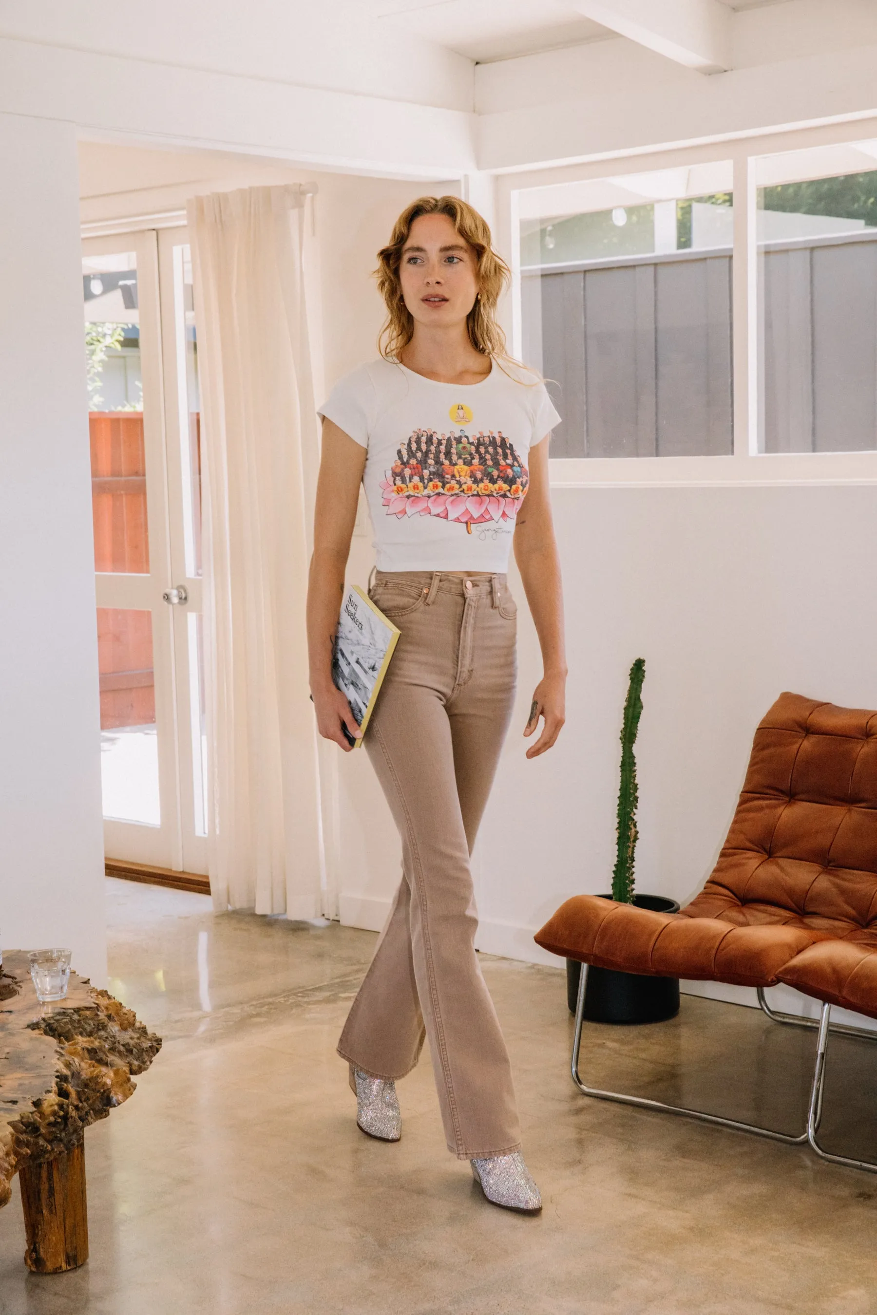 Ochre Westward High Rise Bootcut