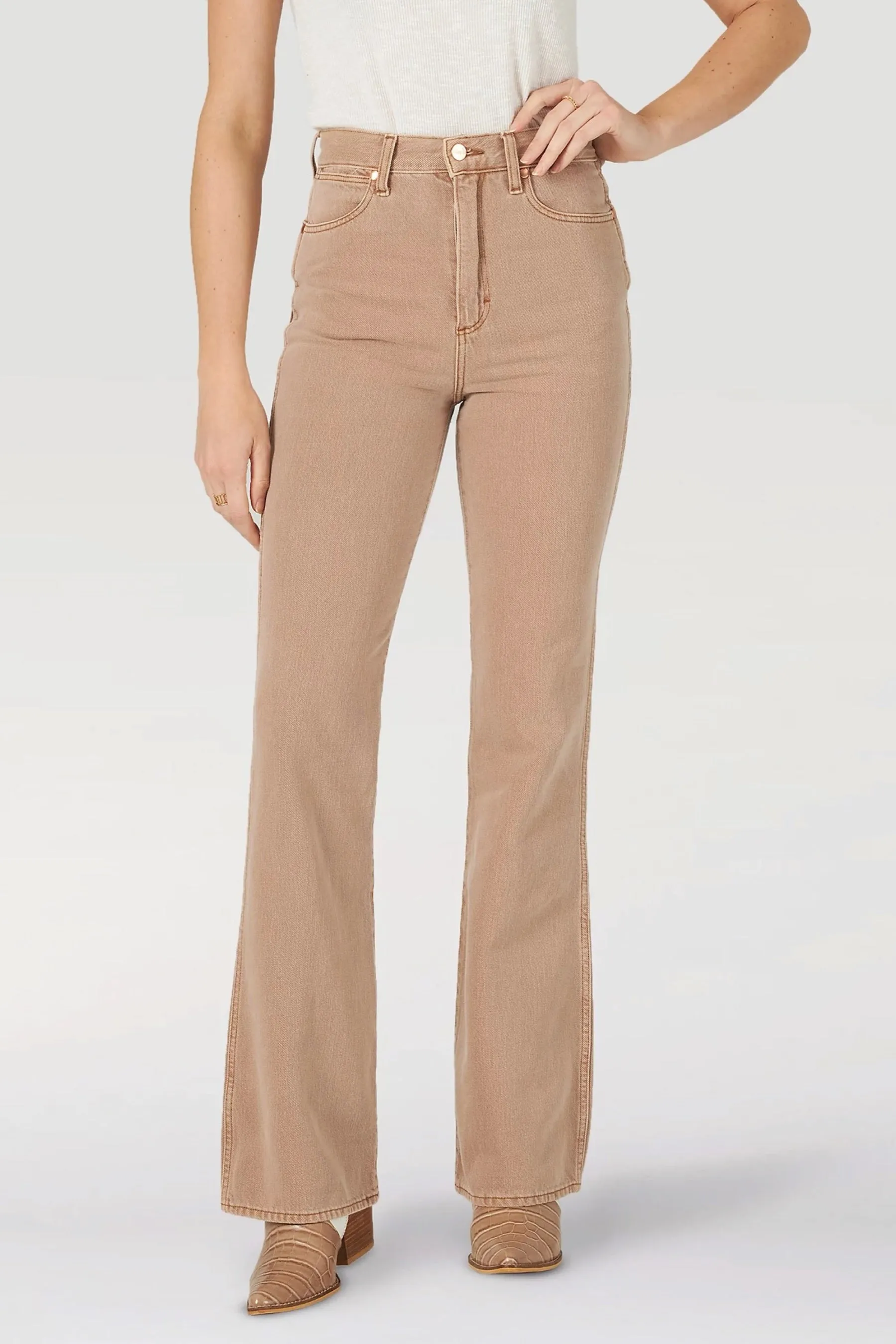 Ochre Westward High Rise Bootcut