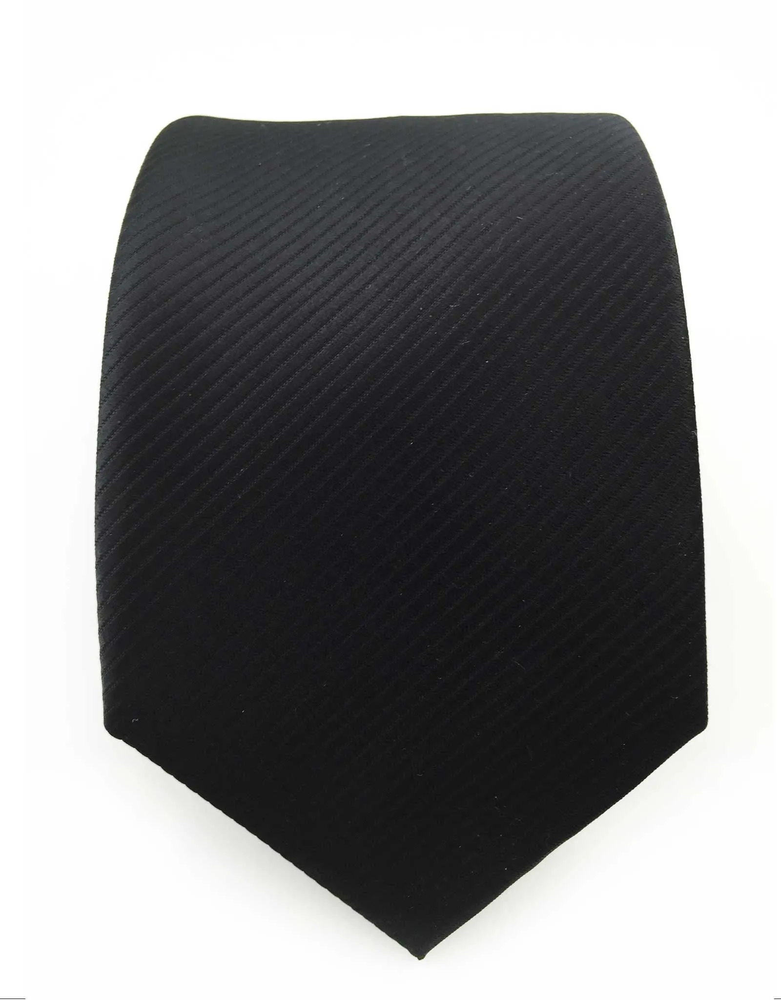 Solid Black Extra Long Tie - 3XL
