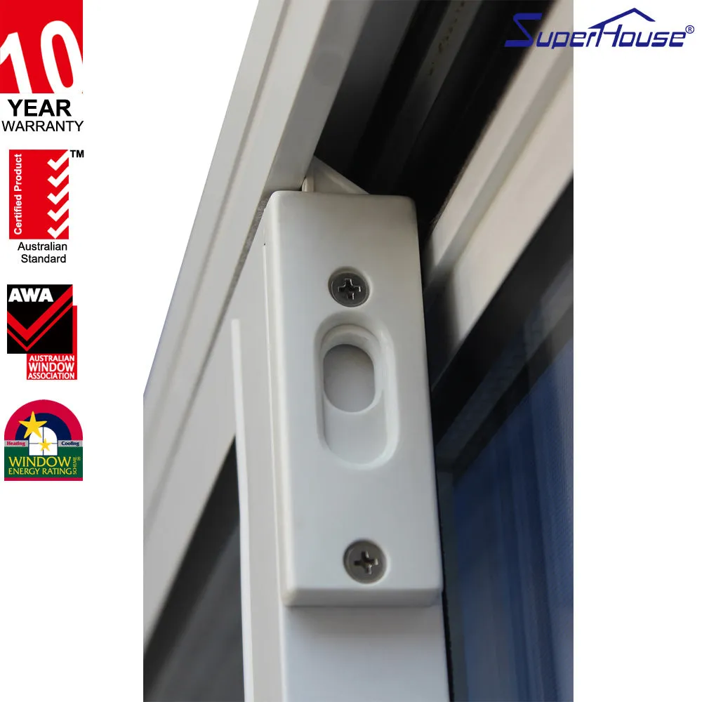 Suerhouse Australia Standard as2047 double glaze aluminum up down double hung window
