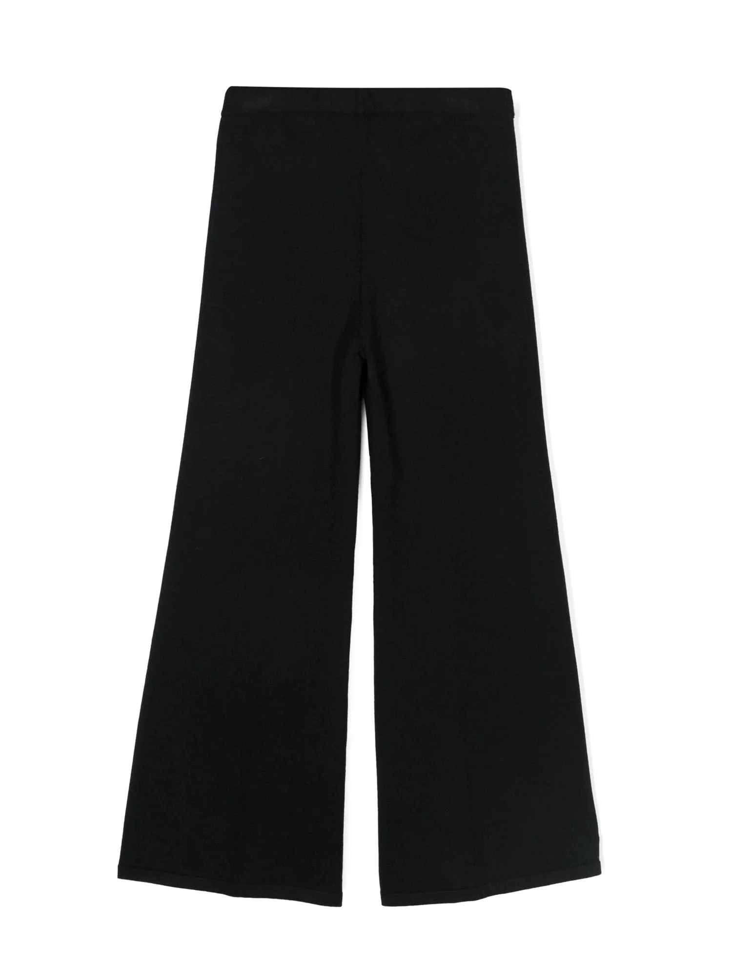 Twinset Girls’ black ribbed knit trousers